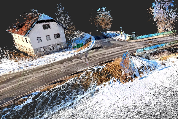 Haus | Strasse | P2 Laserscanner | DTC Navigation | München