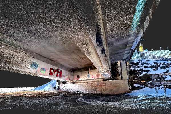 Brücke | Punktwolke | P2 Laserscanner | DTC Navigation | München